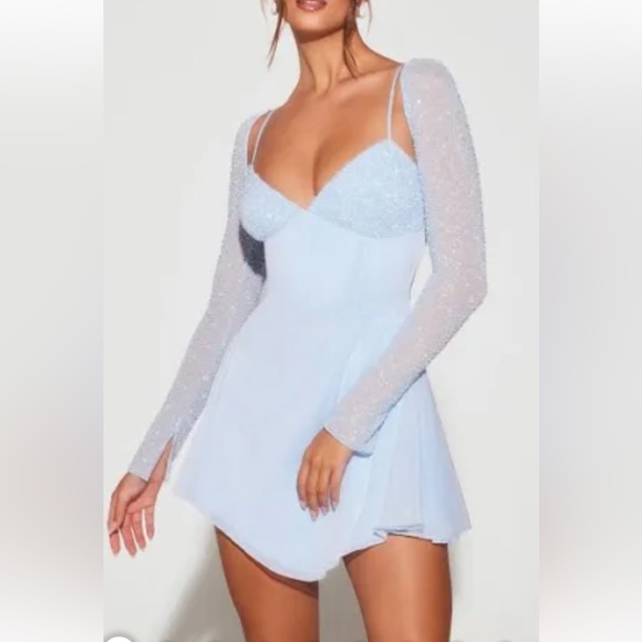 Oh Polly Naples Embelished Mini Dress - Picture 11 of 11